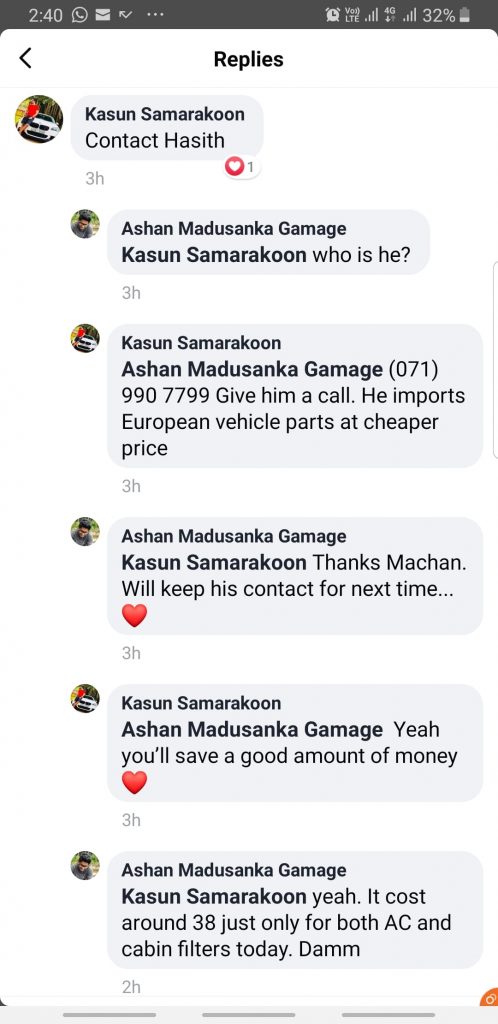 Customer recommendation about the prices